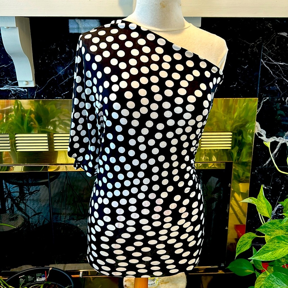 Polka dot mini dress